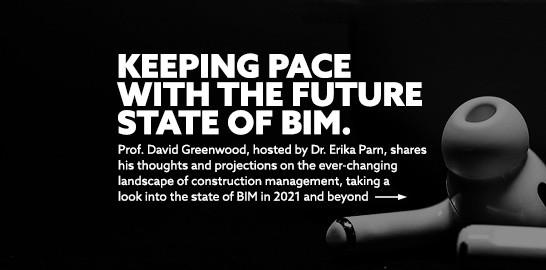 An image of text stating keeping pace with the future state of BIM